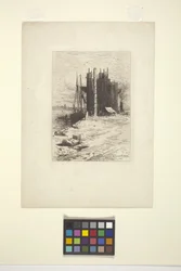 Uhelné kapsy v New Bedford (inkoust)