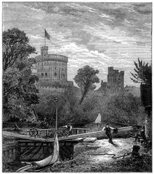 Old Windsor Lock, 1880.