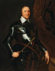 Portrét Olivera Cromwella 1599-1698.