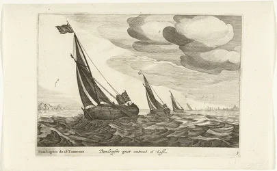 Damlooperové Damloopers groot about 16 Last / Damloopers de 16 Tonneaux (název na objektu) Hollandse scheeptypen, 1627 (název série) Různé lodě Don ton se sert dans les United Provinces / Ikony různých holandských lodí, jejichž použití je většinou v