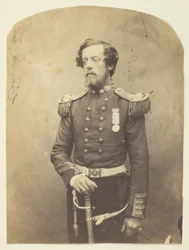 Kapitán Verschoyle, Grenadier Guards, raný fotograf, fotografováno na Krymu