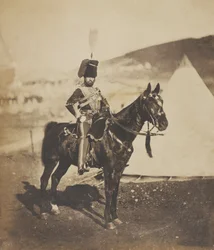 Kornet Henry John Wilkin, 11. husarský pluk (neboli pluk prince Alberta), 1855