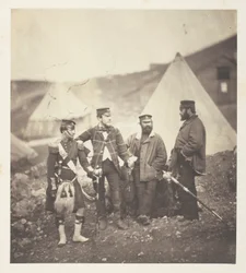 Důstojníci 42. pluku Highlanders