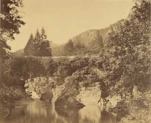 Tůň pod Pont y Pari, Bettws-y-Coed, Wales.