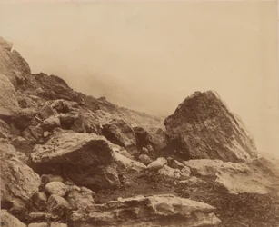 Rocken End in a Storm, Isle of Wight,c. 1853 (foto)