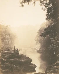 Wharfe and Pool, Under the Strid, 1854.