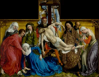 Sestup z kříže, asi 1435 (olej na desce)