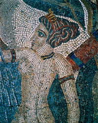 Koupající se Diana, 2.-3. století (mozaika)