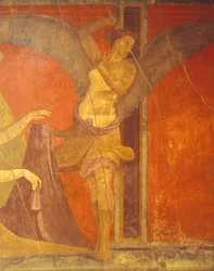 Iniciační obřady kultu Dionýsa, freska z Villa Dei Misteri