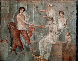 Ioův příjezd do Egypta - Fresco