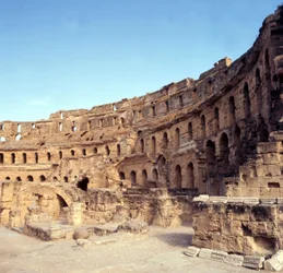 Římské koloseum El-Djem, Tunisko.