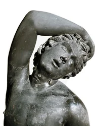 Satyr, bronzová socha