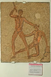 Theseus a Minotaurus, z domu Jacoba Magnuse (mozaika)