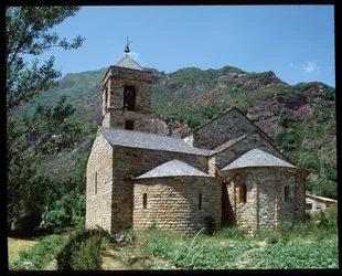 Pohled na kostel Saint Feliu (fotografie)