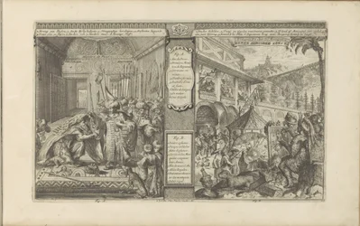 Historie státního úředníka v Persii; Čas s Mexičany Perské dějiny / Histoire de Perse // Veder Schilder Konst / Art de peindre chés les Mexiquains (název na objektu) Les Indes Orientales et Occidentales et autres lieux (název série)