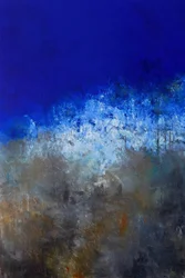 Abstrakt „Hluboký modrý oceán“