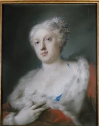 Autoportrét (Autoportrét) Malba od Rosalby Carriera (1675-1757) Turín, Galleria Sabauda