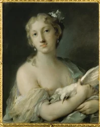 Žena s holubem