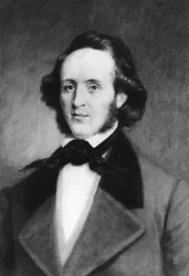 Felix Mendelssohn 1809-1847, německý skladatel, 1907.