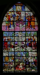 Okno zobrazující výjevy ze života sv. Denise, 1530-40