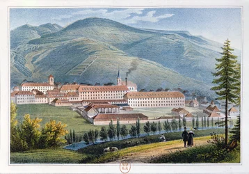 Továrna pánů Hartmanna a Filse, Munster, Alsasko, Francie, 1842