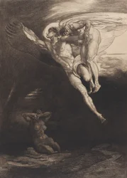 Lucifer nese Kaina do konečného prostoru, z Osmi leptů k Byronovu Kainovi, ..., 1919-1920