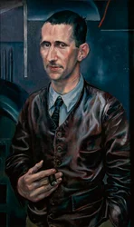 Portrét německého spisovatele a dramatika Bertolta Brechta (Bertold Brecht
