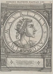 Východořímský císař Mauricius (tisk)