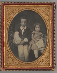 Portrét chlapce a dívky bez názvu, 1855.