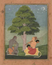 Kedar Ragini: Folio ze série ragamala Garland of Musical Modes, ca. 1690-95.