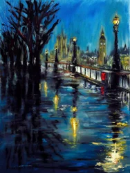 London Evening Promise, 2021 (olej na plátně)