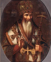 Portrét Joachima, patriarchy moskevského 1674-1690, konec 17. století.