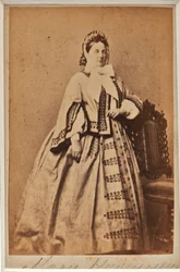 Marie Nikolajevna de Russie (1819-1876) - velkovévodkyně Maria Nikolaevna Ruska (1819-1876), vévodkyně z Leuchtenbergu, anonym. Foto albuminu