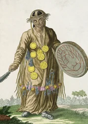 Mongolský šaman, 1820