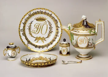 Orlov Čajový servis z Imperial Porcelain Factory, St Petersburg, c.1765 (porcelán) (viz také 74497)