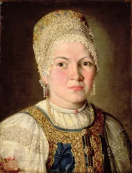 Portrét ženy v ruském kostýmu, 1769
