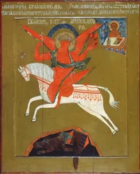Archanděl Michael, 18. století (tempera na panelu)