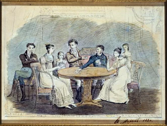 The Galitzines, 1820 (wc na papíře)