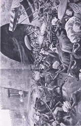 Indická vzpoura: Jak bojovali, aby potlačili povstání v Hindustanu, ilustrace z britských bitev na souši a na moři, 1915