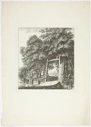 Rybolov z okna, třetí deska z knihy Paysages Dédiés à M. Warelet
