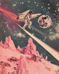 Jízda na kosmické růžové planetě