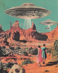 Invaze UFO v poušti
