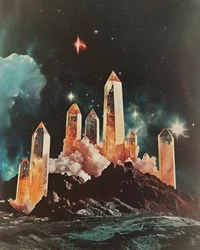 Éterická křišťálová galaxie