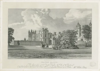 Drayton Bassett - "Drayton Manor": litografie a [~19. století]