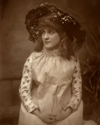 Minnie Palmer , americká herečka, 1884