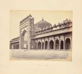 Fatehpur Sikri; mešita na západní straně čtyřúhelníku