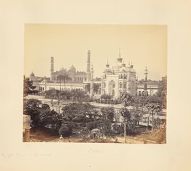 Lucknow; pohled z terasy Hooseinabad Imambara