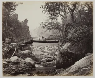 Bez názvu [mostka přes řeku], c. 1865.