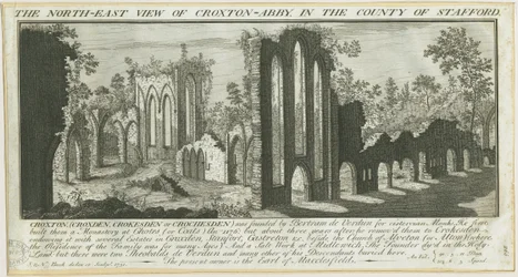 Croxden Abbey: rytina