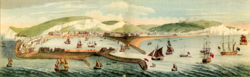 „Jižní vyhlídka Doveru, v hrabství Kent“, 1749, 1942